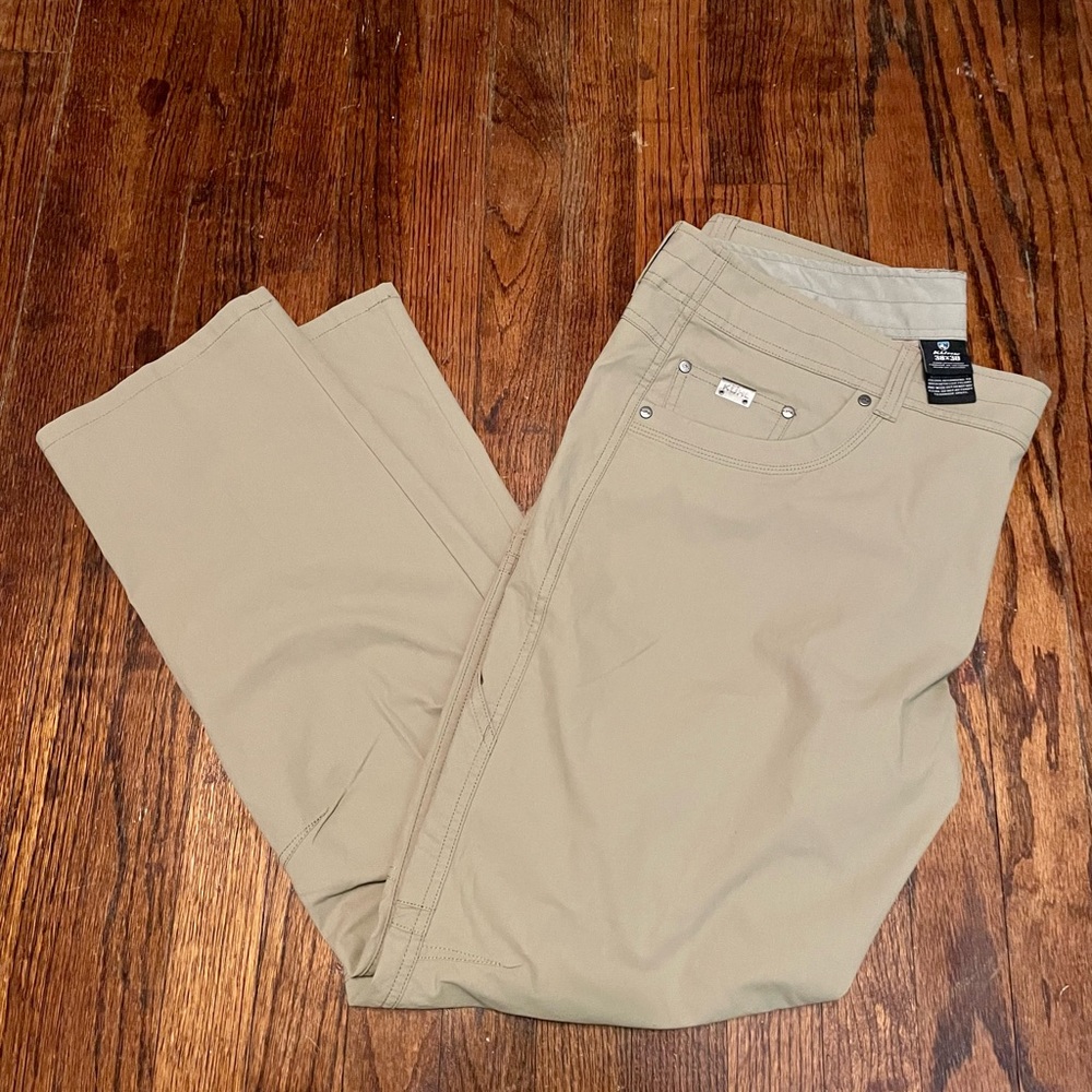 NWT  KUHL REVOLVR ROUGE MEN'S 38XL30 KHAKI